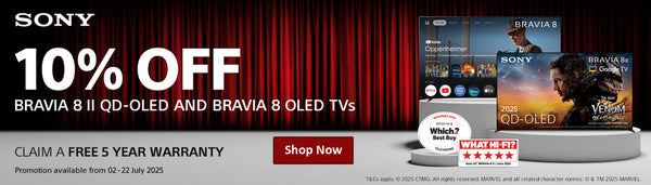 Get 10% OFF Sony BRAVIA 8 II QD-OLED & BRAVIA 8 OLED TVs