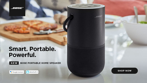 Bose Portable Home Speaker Smart Bluetooth Wireless with Streaming Alexa Google Assistant and Airplay 2