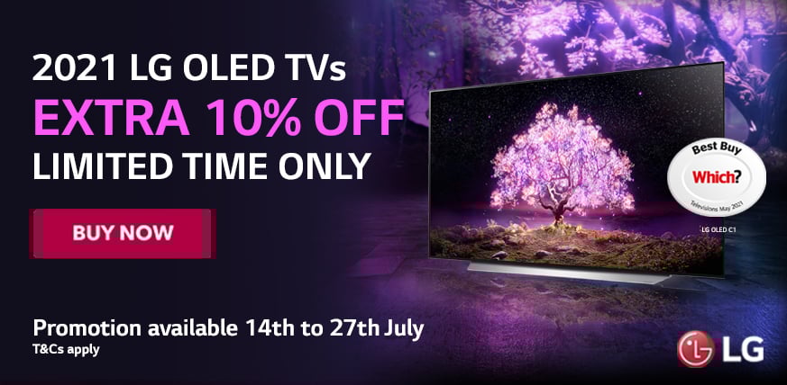 Save Extra 10% OFF on Selected LG OLED TV Models