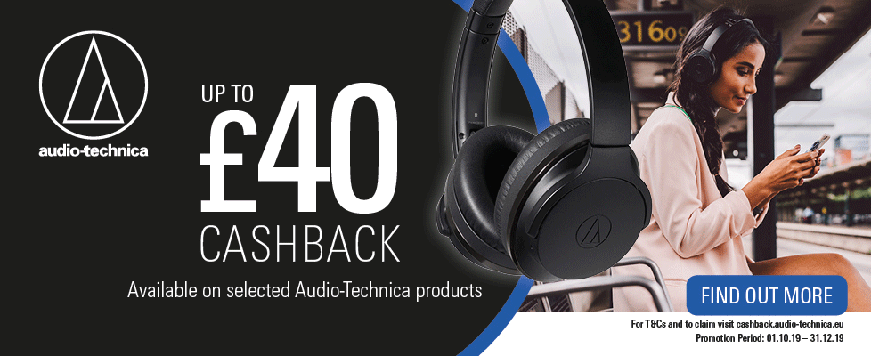 Audio Technica Cashback - Up to £40 Cashback