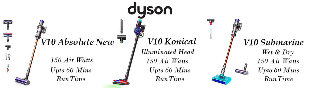 Dyson V10 Comparison Guide: V10 Absolute New vs V10 Konical vs V10 Cyclone Submarine