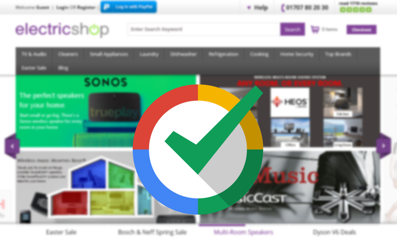 electricshop.com now Google Certified Shop