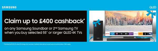 Samsung up to £400 Cashback Promotion
