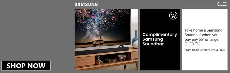 Complimentary Samsung Soundbar