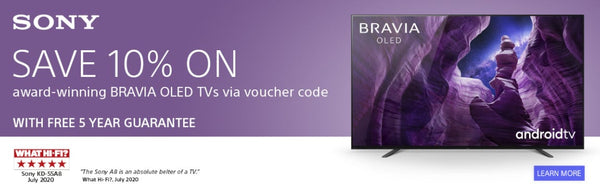 Save 10% on award-winning BRAVIA OLED TVs