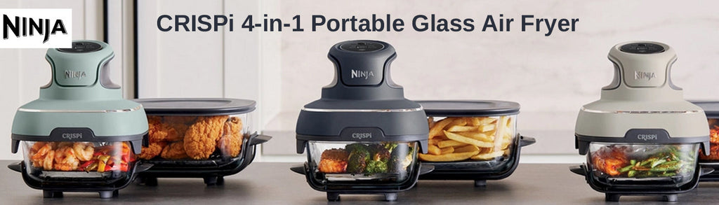 Portable Ninja In Air Fryer Ninja Crispi 4-in-1 Portable Glass Air Fryer Stone FN101STANZ –