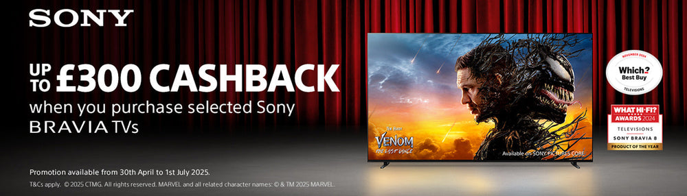 Claim Up To £300 Cashback When You Purchase Selected Sony BRAVIA TVs