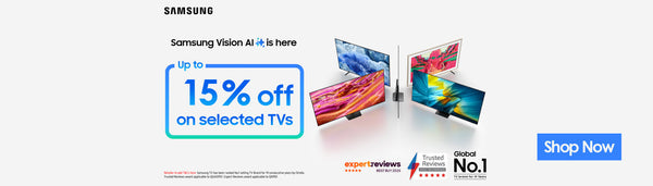 Get Up to 15% OFF Selected Samsung TVs