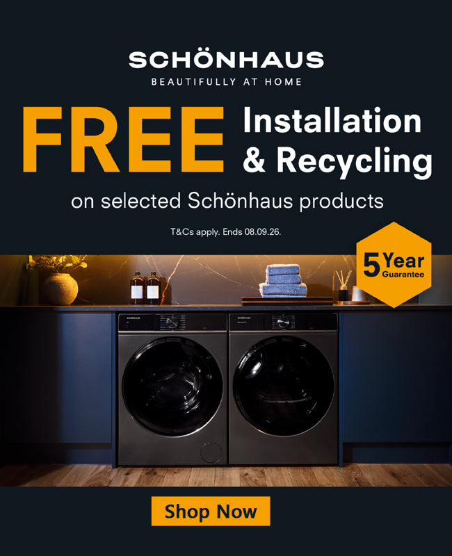 Free Installation and Recycling on Selected Schonhaus Appliances