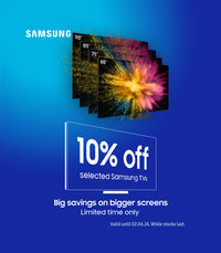 Promotion: Samsung 10% Off On Selected TVs with Voucher Code SAMSUNG10