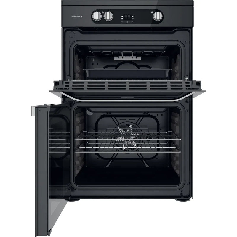 Hotpoint HDM67I9H2CB 60cm Double Oven Induction Electric Cooker Black