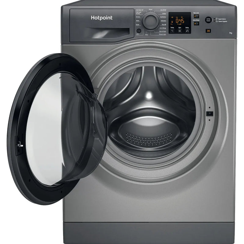Hotpoint NSWF743UGGUKN 7kg 1400 Spin Washing Machine Graphite