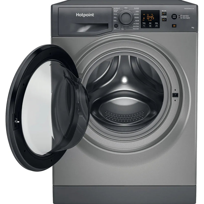 Hotpoint NSWF945CGGUKN 9kg 1400 Spin Washing Machine Graphite