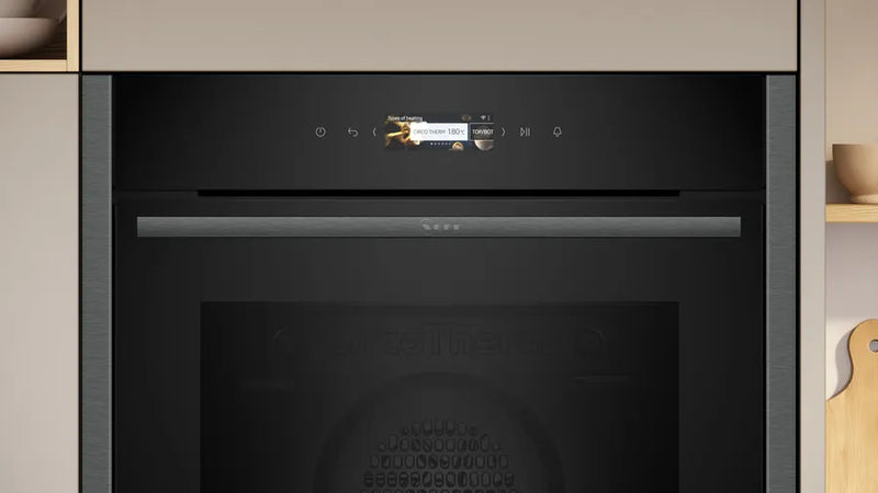 Neff B24CR31G0B N70 Built-in Electric Single Oven Graphite Grey