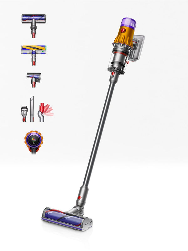 Dyson V12 Detect Absolute Cordless Stick Vacuum Cleaner - 60 Minutes Run Time - Yellow (2022)