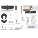 Vogels TVM 7675 (Black) 40 - 77 inch Motorised Cantilever TV Bracket with SOUND 3550 Sound Bar Mount Package