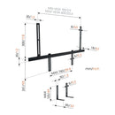 Vogels TVM 7675 (Black) 40 - 77 inch Motorised Cantilever TV Bracket with SOUND 3550 Sound Bar Mount Package