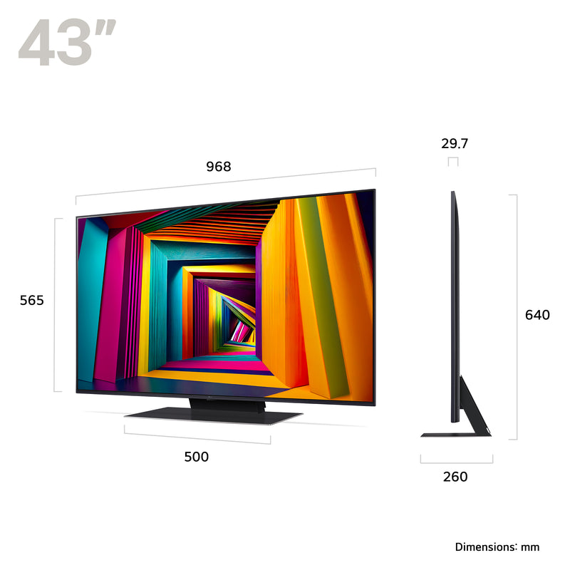 LG 43UT91006LA 43 Inch UT9 4K HDR LED Smart TV 2024
