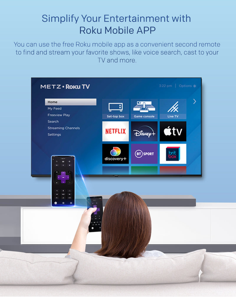 Metz 55MRD6000YUK 55 Inch DLED 4K UHD HDR Smart TV 2023