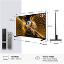 TCL 75X11L-UK 75 Inch X11L 4K Ultra HD HDR SQD Mini LED Smart Google TV 2026