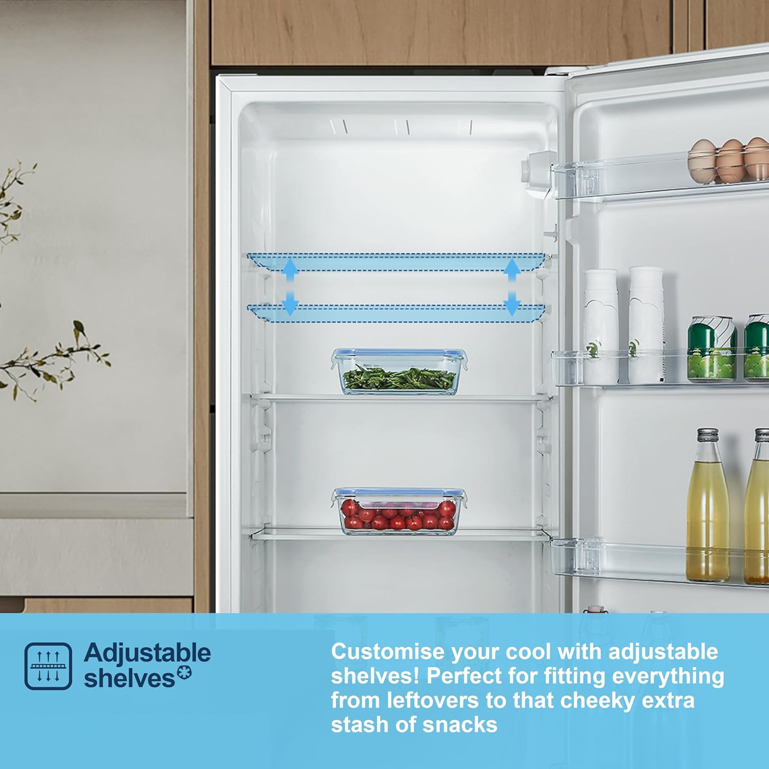 Fridgemaster MTL55242E 143cm Tall Fridge with MTZ55153E 143cm Tall Upright Freezer - White
