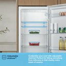 Fridgemaster MTL55242E 143cm Tall Fridge with MTZ55153E 143cm Tall Upright Freezer - White