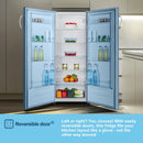 Fridgemaster MTL55242E 143cm Tall Fridge with MTZ55153E 143cm Tall Upright Freezer - White