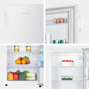 Fridgemaster MTL55242E 143cm Tall Fridge with MTZ55153E 143cm Tall Upright Freezer - White