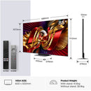 TCL 85C8L-UK 85 Inch C8L 4K Ultra HD HDR QD-Mini LED Smart Google TV 2026