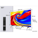 TCL 85P7L-UK 85 Inch P7L 4K Ultra HD HDR QLED Direct LED Smart Google TV 2026