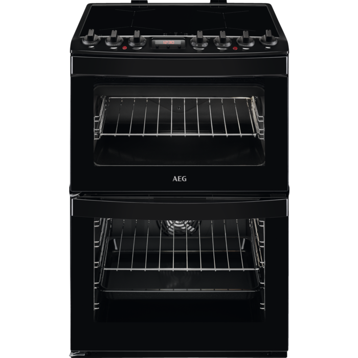 AEG CIB6742ACB Induction Electric Cooker with Double Oven Black