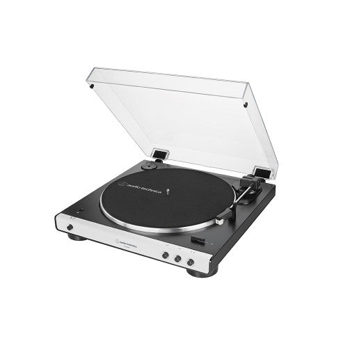 Audio Technica ATLP60XBT Fully Automatic Bluetooth Wireless Belt-Drive Stereo Turntable White Open Box Clearance