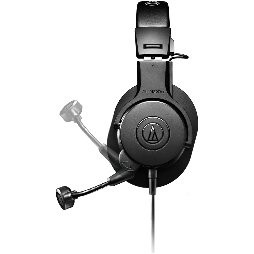 Audio Technica ATH-M20XSTS Streaming Headset with Boom-Arm Mic Black