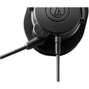 Audio Technica ATH-M20XSTS Streaming Headset with Boom-Arm Mic Black