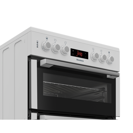 Blomberg HKN65W 60cm Electric Double Oven with Ceramic Hob White