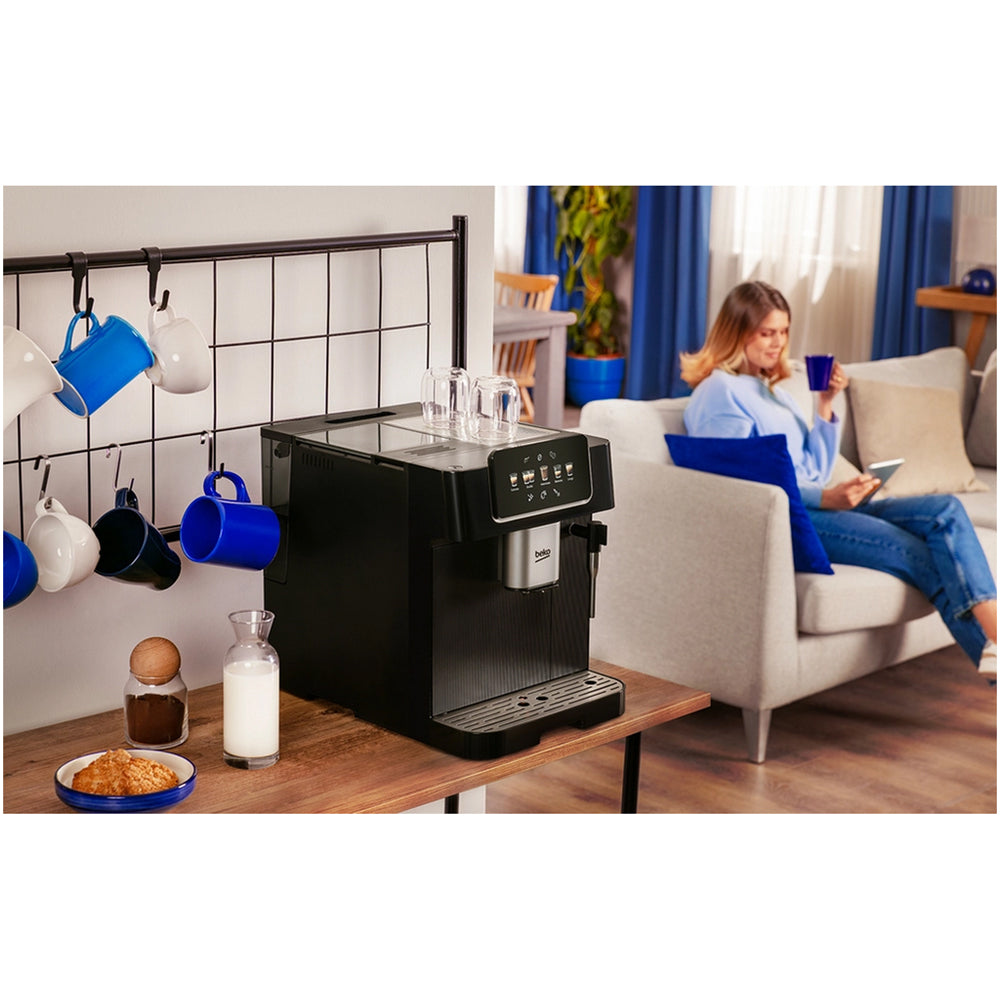 Beko CEG8564X CaffeExperto Series Espresso Machine with Integrated Grinder and Milk Cup Silver