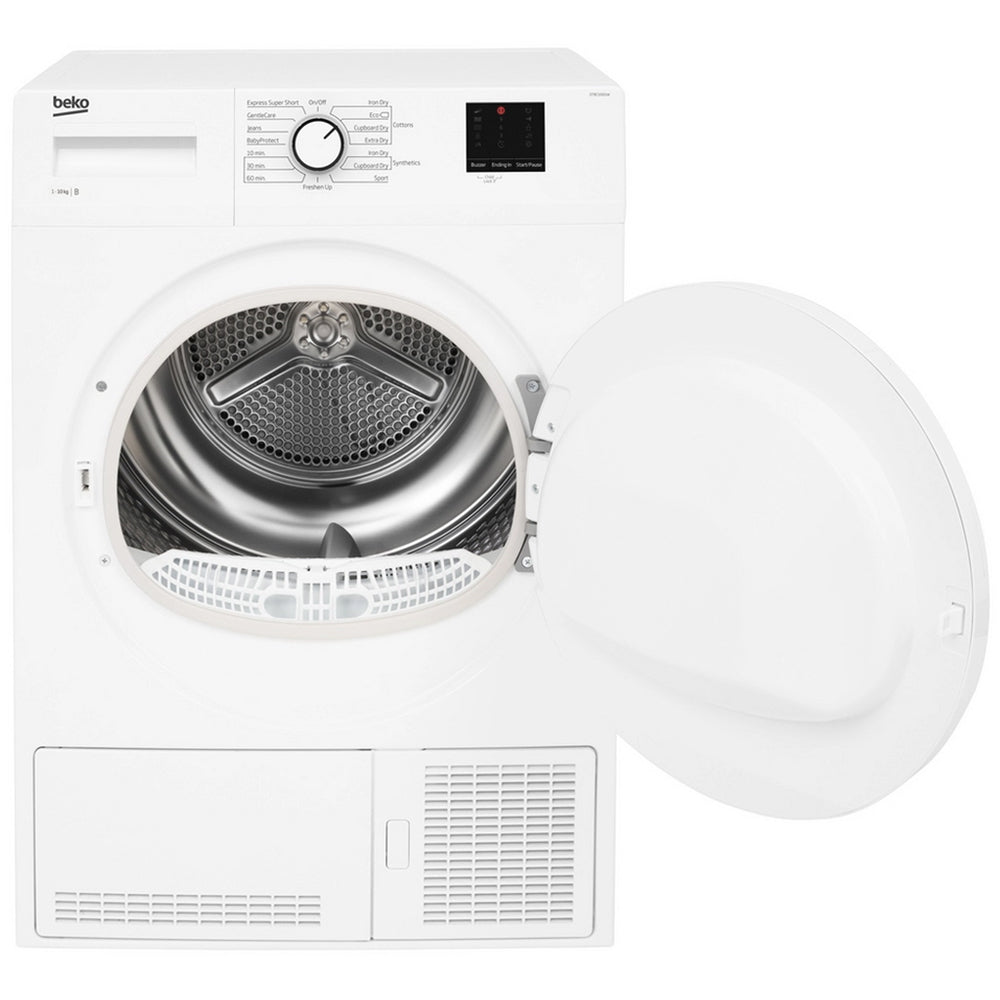 Beko DTBC10001W 10kg Freestanding Condenser Tumble Dryer with Sensor Programmes White