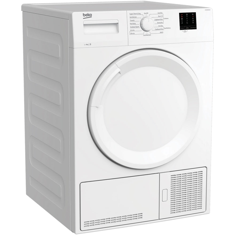 Beko DTKCE80021W 8kg Condenser Tumble Dryer with Sensor Programmes White