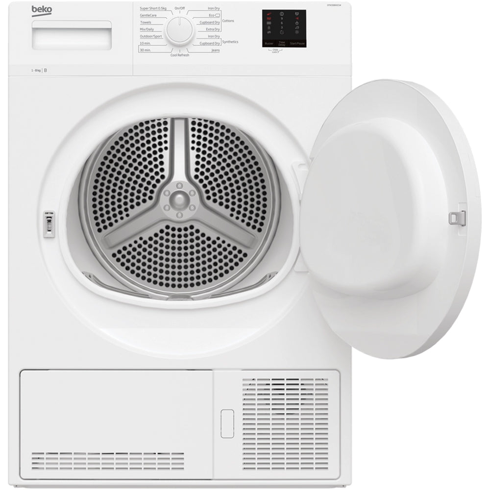 Beko DTKCE80021W 8kg Condenser Tumble Dryer with Sensor Programmes White