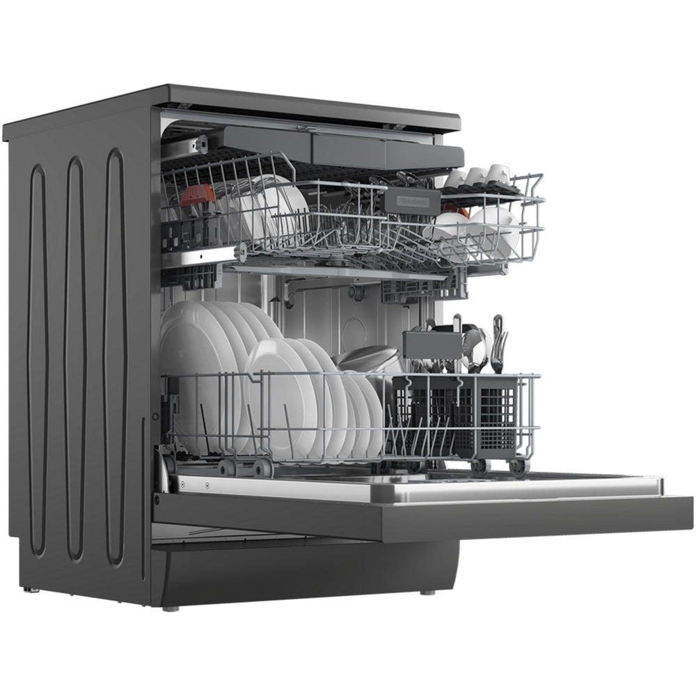 Blomberg LDF53400G Full Size Freestanding Dishwasher with 15 Place Settings Graphite - C Rated
