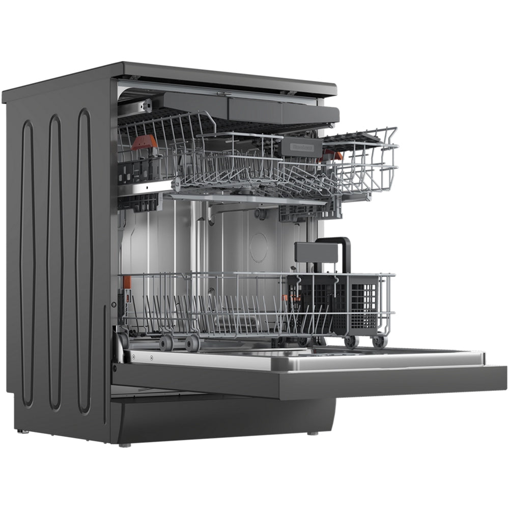 Blomberg LDF53400G Full Size Freestanding Dishwasher with 15 Place Settings Graphite - C Rated