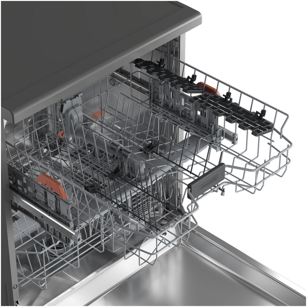Blomberg LDF53400G Full Size Freestanding Dishwasher with 15 Place Settings Graphite - C Rated