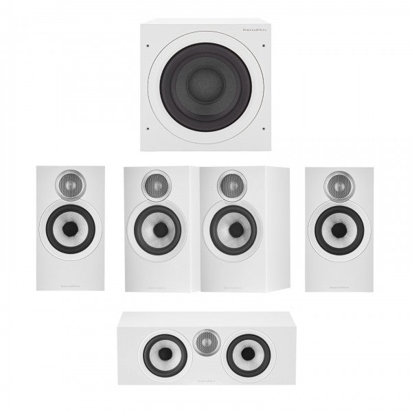 Bowers & Wilkins 607 S3 5.1 Surround Sound Speaker Package White
