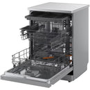 LG DF273FVS TrueSteam QuadWash WiFi Connected Full Size Freestanding Dishwasher 14 Place Settings Silver