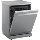 LG DF273FVS TrueSteam QuadWash WiFi Connected Full Size Freestanding Dishwasher 14 Place Settings Silver