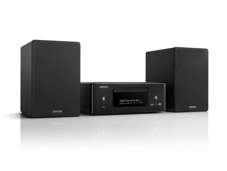 Denon CEOL N12 DAB DAB+ Receiver With SCN10 Speakers Bundle Black