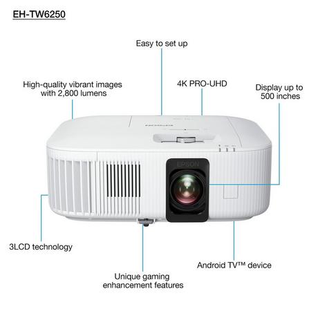 Epson EH-TW6250 4K PRO UHD Projector