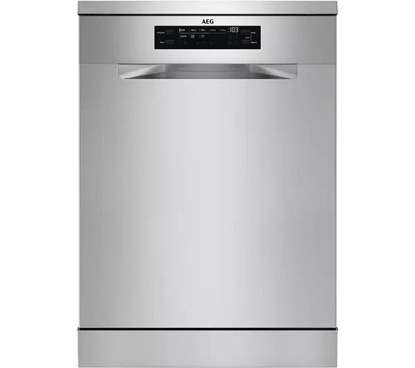 AEG FFB53937ZM Series 6000 60cm Full Size Dishwasher Stainless Steel 14 Place Settings