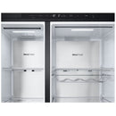 LG GSXE91EVAD 628L InstaView Non-Plumbed Frost Free American Fridge Freezer Essence Black Steel