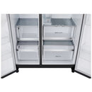 LG GSXE91EVAD 628L InstaView Non-Plumbed Frost Free American Fridge Freezer Essence Black Steel